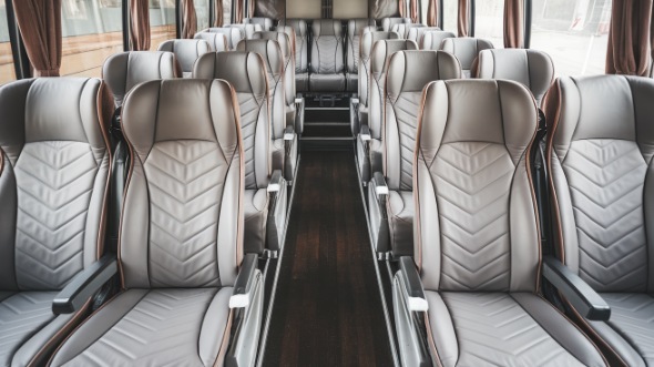 55 passenger charter bus interior