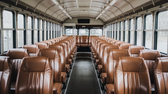 delray beach school bus rental inside