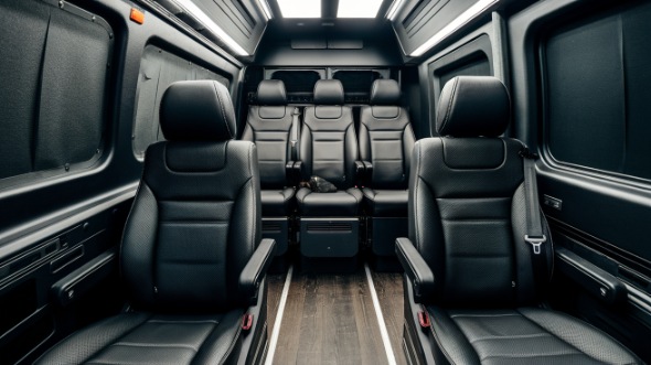 delray beach sprinter van with driver interior